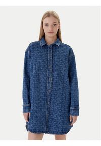 Tommy Jeans Sukienka jeansowa DW0DW22492 Niebieski Relaxed Fit. Kolor: niebieski. Materiał: bawełna #1