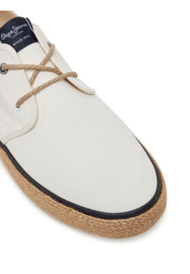 Pepe Jeans Espadryle PMS10332 Écru. Materiał: materiał