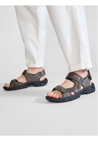 keen - Keen Sandały Targhe III Open Toe Sandal 1022424 Szary. Nosek buta: otwarty. Kolor: szary. Materiał: nubuk, skóra #4