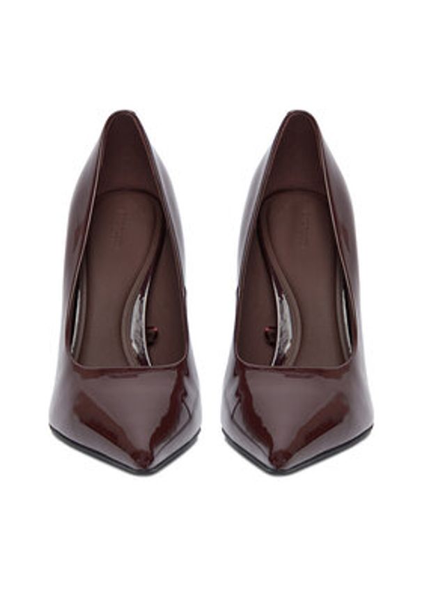 Gino Rossi Szpilki EO-HANI-V1953-111 Bordowy. Kolor: czerwony. Materiał: skóra, syntetyk. Obcas: na szpilce