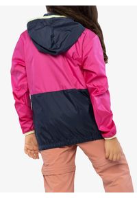 columbia - Kurtka przeciwwiatrowa dziewczęca Columbia Back Bowl Hooded Windbreaker. Kolor: różowy