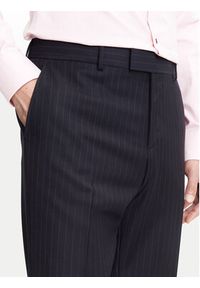 BOSS Garnitur H-Huge 50546121 Granatowy Slim Fit. Kolor: niebieski. Materiał: wełna #11