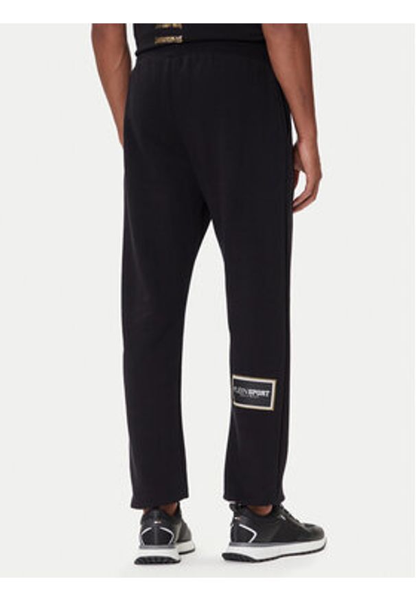Plein Sport Spodnie dresowe PAEC MJT2607 STE003N Czarny Regular Fit. Kolor: czarny. Materiał: bawełna