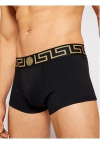 VERSACE - Versace Komplet 3 par bokserek Greca AU10326 Czarny. Kolor: czarny. Materiał: bawełna