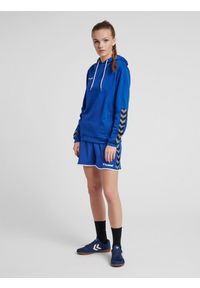 Bluza damska z kapturem Hummel hmlAUTHENTIC Poly. Typ kołnierza: kaptur. Kolor: niebieski. Sport: fitness