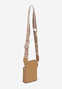 Renee - Ciemnobeżowa Dwukomorowa Torebka w Stylu Etui Virseki. Kolor: beżowy. Styl: biznesowy, klasyczny, elegancki, casual #3