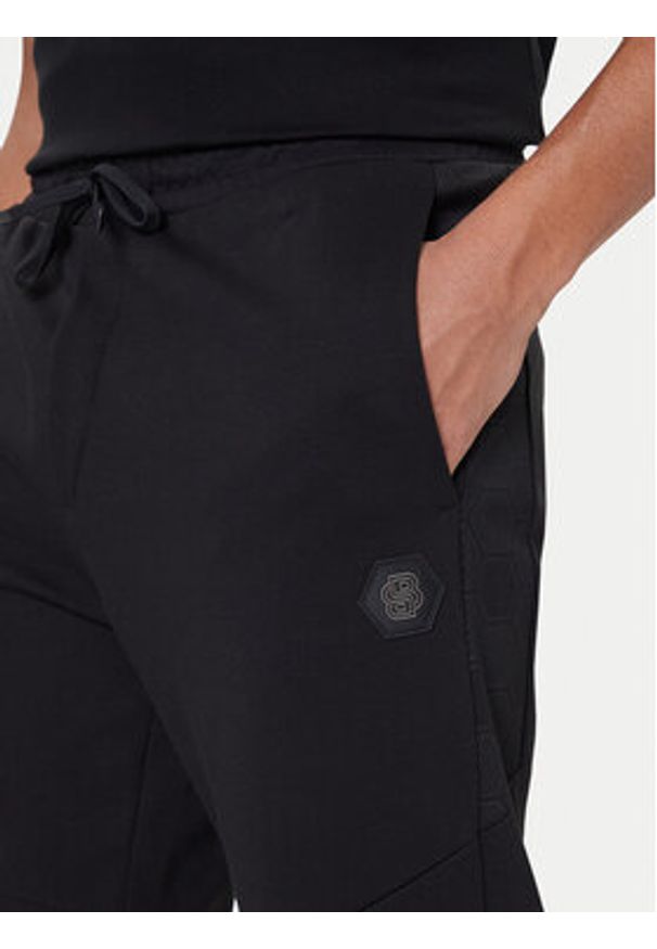 BOSS Spodnie dresowe Future 50543860 Czarny Regular Fit. Kolor: czarny. Materiał: bawełna