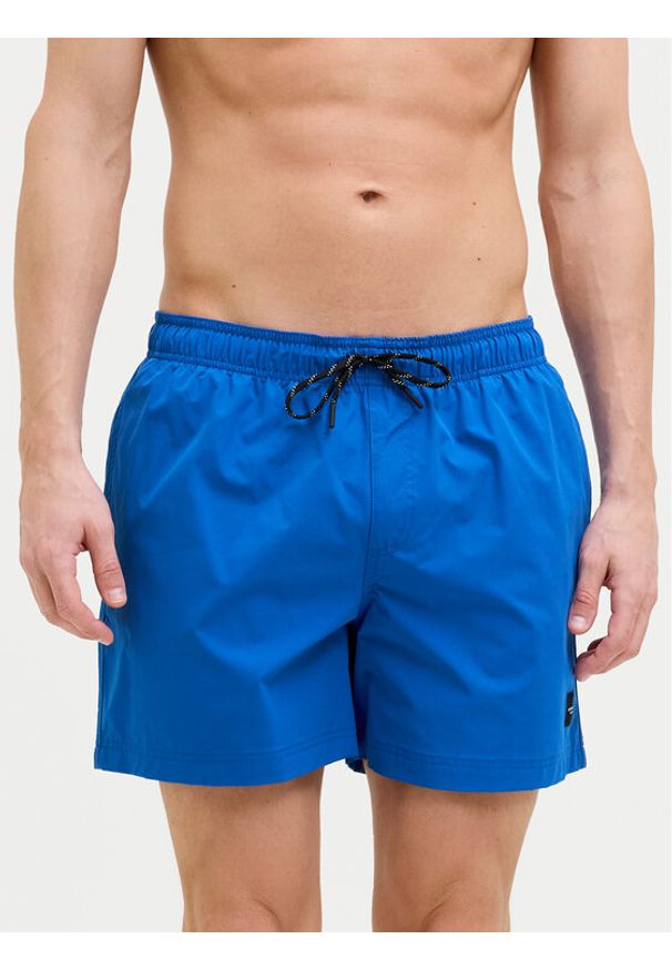 Jack & Jones - Jack&Jones Szorty kąpielowe Maui 12272776 Niebieski Regular Fit. Kolor: niebieski. Materiał: syntetyk