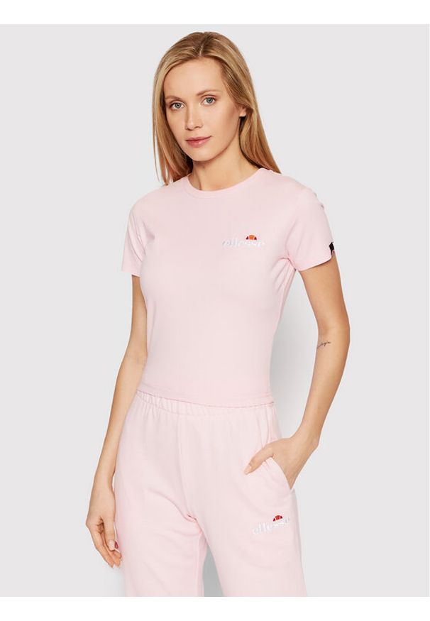 Ellesse T-Shirt Vikins SGM14189 Różowy Regular Fit. Kolor: różowy. Materiał: bawełna