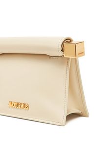 JACQUEMUS Torebka La Petite Pochette Rond C 241BA392-3171 Écru. Materiał: skórzane #4