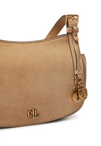 Lauren Ralph Lauren - LAUREN RALPH LAUREN Torebka 431P15642001 Beżowy. Kolor: beżowy. Materiał: skórzane, zamszowe #3