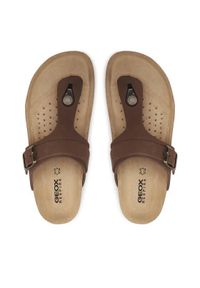 Geox Japonki D Brionia D35LSK00032C6009 Brązowy. Kolor: brązowy. Materiał: nubuk, skóra #1