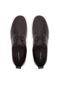 Calvin Klein Sneakersy Hybrid Clean Cup Derby Lth HM0HM02011 Bordowy. Kolor: czerwony. Materiał: skóra #5