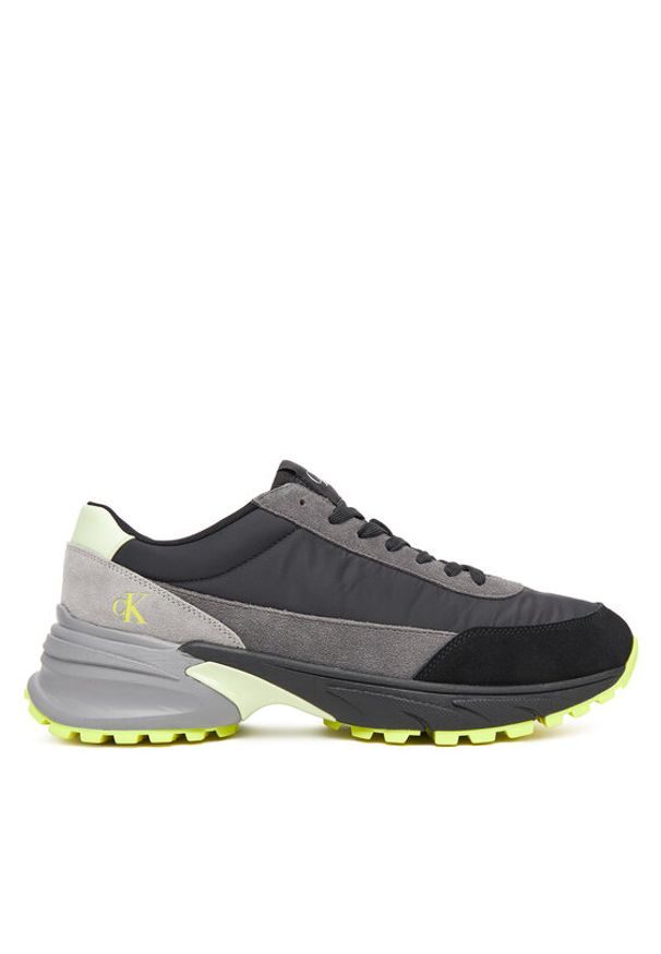 Calvin Klein Jeans Sneakersy Hike Runner Casual Ny-Su YM0YM01292 Czarny. Okazja: na co dzień. Kolor: czarny. Materiał: skóra