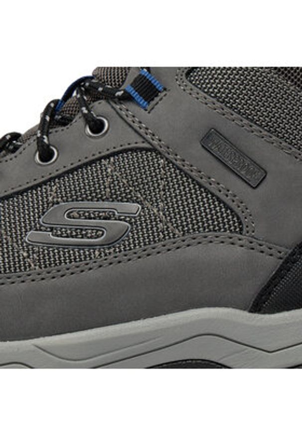 skechers - Skechers Trapery Selmen Melano 204477/GRY Szary. Kolor: szary. Materiał: materiał