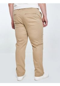 Big-Star - Spodnie męskie chinosy beżowe Trevor 801. Okazja: na co dzień. Kolor: beżowy. Materiał: tkanina, materiał. Wzór: haft, aplikacja. Styl: klasyczny, casual, elegancki #6