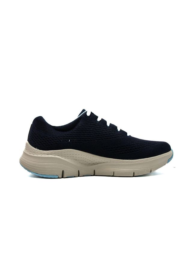 skechers - Buty do chodzenia damskie Skechers Arch Fit Big Appeal. Zapięcie: sznurówki. Kolor: niebieski. Materiał: materiał. Szerokość cholewki: normalna. Sport: turystyka piesza