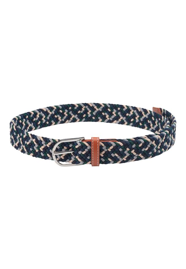 Iguana - Maner Belt. Kolor: niebieski, wielokolorowy, brązowy. Wzór: paski