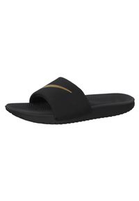 Klapki dla dzieci Nike Kawa Slide GS. Zapięcie: bez zapięcia. Kolor: czarny. Materiał: syntetyk, materiał. Sezon: lato #1