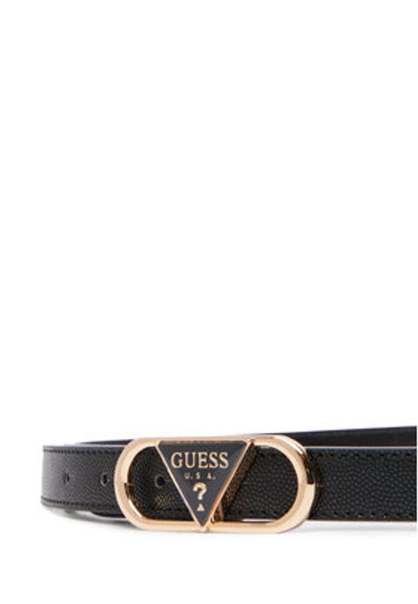 Guess Pasek Damski BW9361 P6220 Czarny. Kolor: czarny. Materiał: skóra