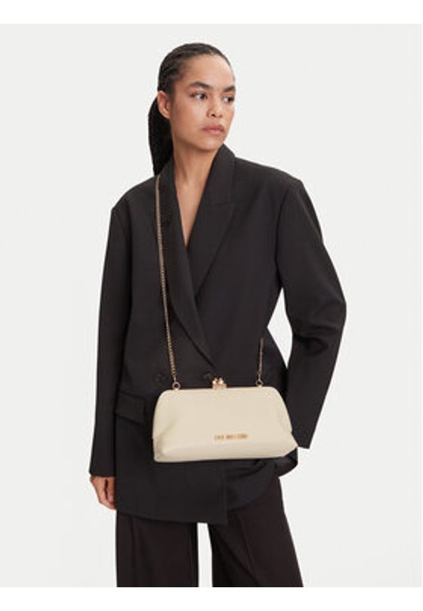Love Moschino - LOVE MOSCHINO Torebka JC4287PP0MKP0110 Écru. Materiał: skórzane