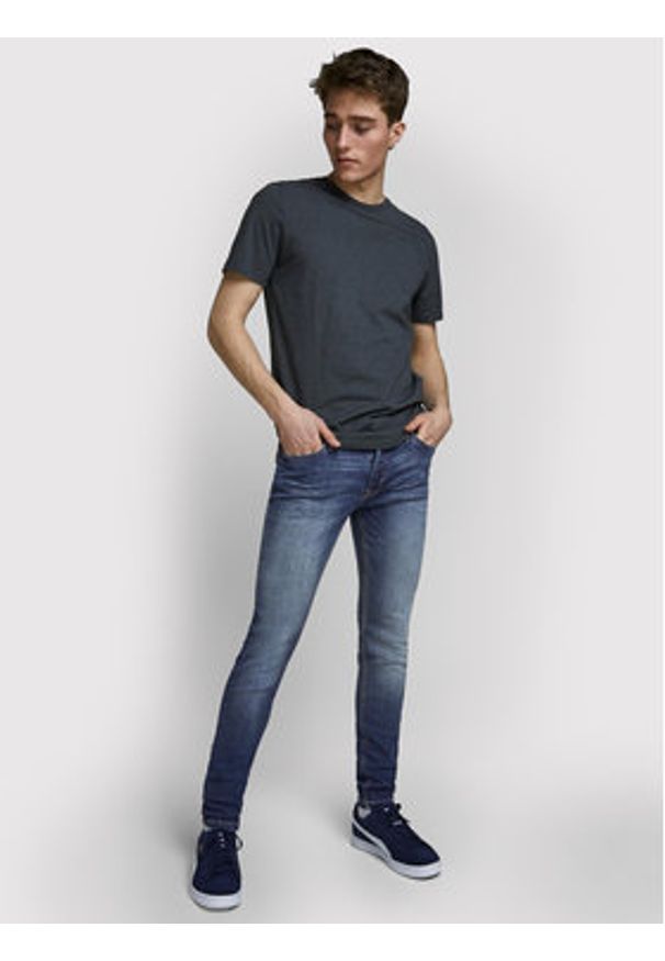 Jack & Jones Jeansy Liam 12166854 Granatowy Skinny Fit. Kolor: niebieski