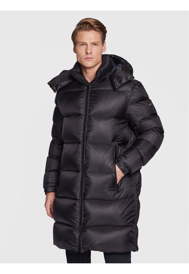 BOSS - Boss Kurtka puchowa Donden 50476213 Czarny Regular Fit. Kolor: czarny. Materiał: syntetyk, puch