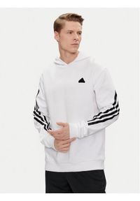 Adidas - adidas Bluza Future Icons 3-Stripes Hoodie IC6720 Biały Regular Fit. Kolor: biały. Materiał: bawełna #1