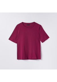 Mohito - Bawełniana koszulka basic - Fioletowy. Kolor: fioletowy. Materiał: bawełna