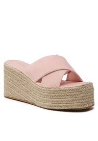 DeeZee Espadryle Q8745-6 Różowy. Kolor: różowy. Materiał: skóra #4