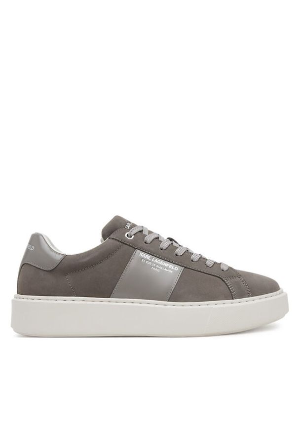 Karl Lagerfeld - KARL LAGERFELD Sneakersy KL52218 Szary. Kolor: szary. Materiał: skóra, nubuk