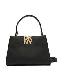 DKNY Torebka Foster R52D1L93 Czarny. Kolor: czarny. Materiał: skórzane