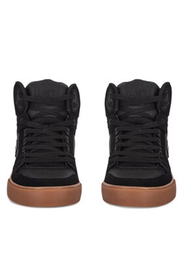 DC Sneakersy PURE HIGH-TOP WC ADYS400043-BGM Czarny. Kolor: czarny. Materiał: skóra