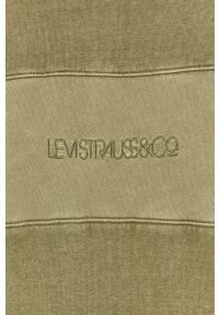 Levi's® - Levi's - Bluza bawełniana. Okazja: na spotkanie biznesowe. Typ kołnierza: kaptur. Kolor: zielony. Materiał: bawełna. Wzór: aplikacja. Styl: biznesowy #3