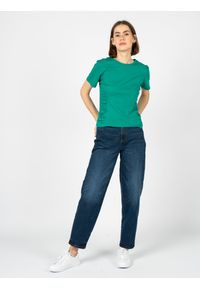 Silvian Heach T-Shirt | CVP23123TS | Kobieta | Zielony. Kolor: zielony. Materiał: bawełna. Długość rękawa: krótki rękaw. Długość: krótkie