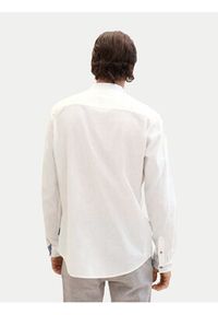 Tom Tailor Koszula 1040140 Biały Regular Fit. Kolor: biały. Materiał: len