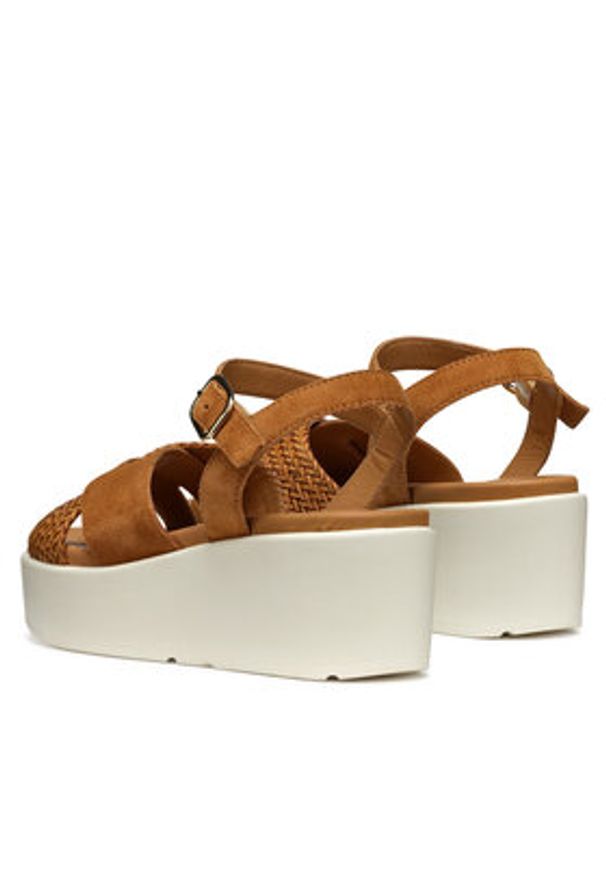 Geox Sandały D Xand 2.2S D55M1B 00022 C6001 Brązowy. Kolor: brązowy. Materiał: zamsz, skóra