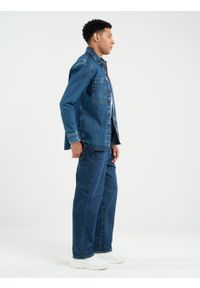 Big-Star - Koszula męska jeansowa granatowa Pars 484. Kolor: niebieski. Materiał: jeans. Styl: retro, klasyczny