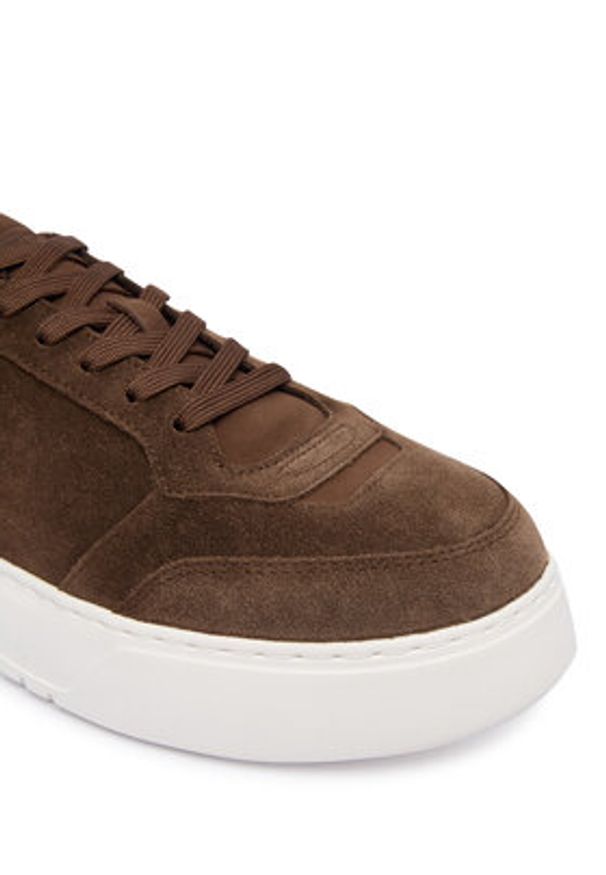 Polo Ralph Lauren Sneakersy 809974099002 Brązowy. Kolor: brązowy. Materiał: zamsz, skóra