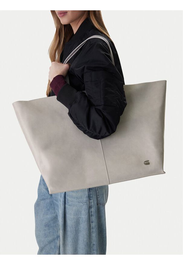G-Star RAW - G-Star Raw Torebka C-LDA8145A Szary. Kolor: szary. Materiał: skórzane