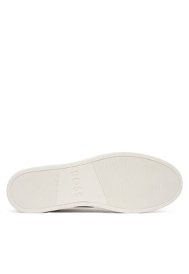 BOSS Sneakersy Rhys 50562636 Biały. Kolor: biały. Materiał: skóra