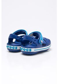 Crocs - Sandały dziecięce. Zapięcie: rzepy. Kolor: niebieski. Materiał: syntetyk, materiał, guma. Wzór: gładki #5