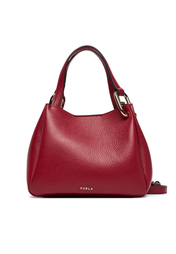 Furla Torebka Nuvola Mini WE00907 HSF000 CN CGQ00 Bordowy. Kolor: czerwony. Materiał: skórzane