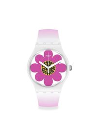 Zegarek SWATCH Flower Hour BIOCERAMIC FLOWER POWER SO32M104. Styl: casual, klasyczny, elegancki