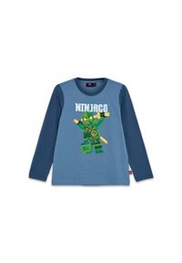 Koszulka z Długim Rekawem Dziecięca LEGO NINJAGO Tano 615 Niebieska. Kolor: niebieski. Długość: długie
