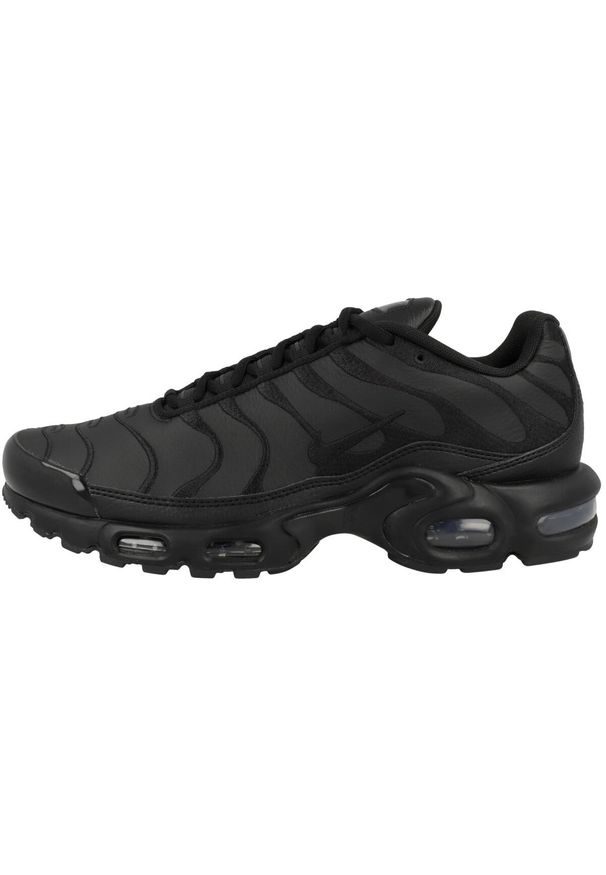 Buty Mężczyzna Nike Air Max Plus czarny. Kolor: czarny. Materiał: skóra, materiał. Szerokość cholewki: normalna. Model: Nike Air Max. Sport: turystyka piesza