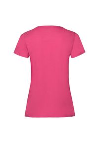FRUIT OF THE LOOM - Koszulka Damska Valueweight. Kolor: różowy