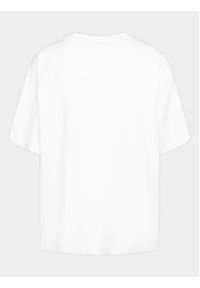 Mindout T-Shirt Globe Biały Boxy Fit. Kolor: biały. Materiał: bawełna #2