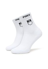 Pinko - Skarpety długie PINKO. Kolor: biały