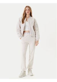 Guess Kurtka bomber W5YL08 WHDK2 Écru Regular Fit. Materiał: syntetyk #6